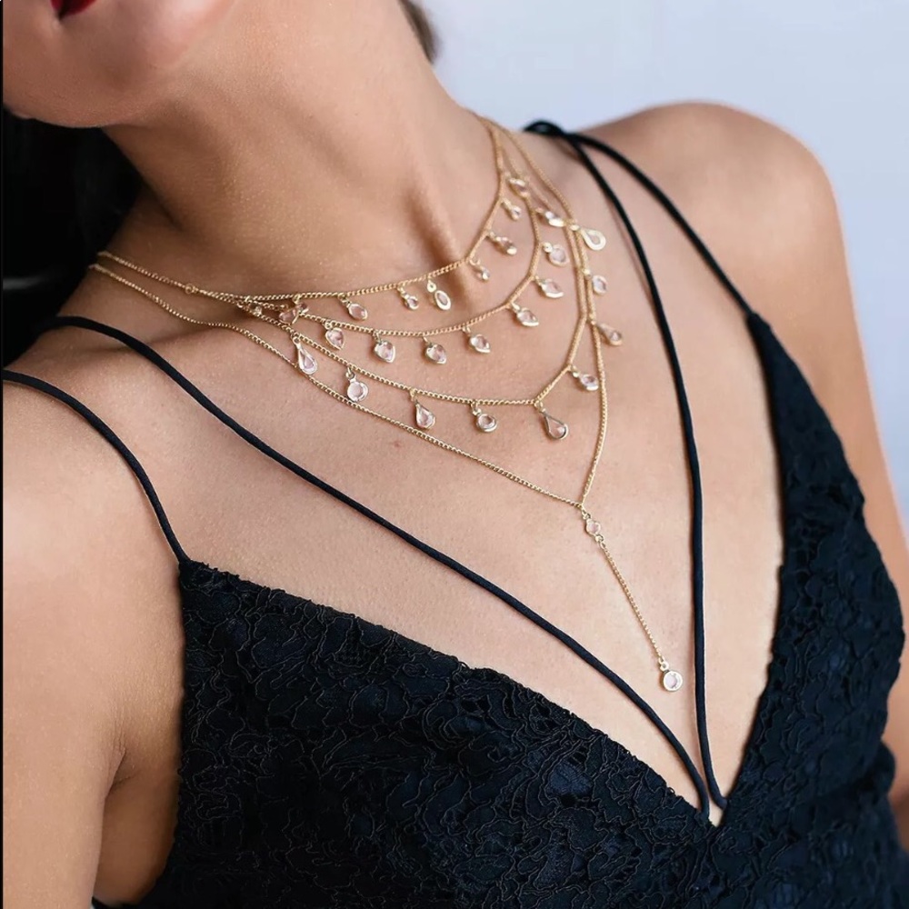 Teardrop Layered Necklace